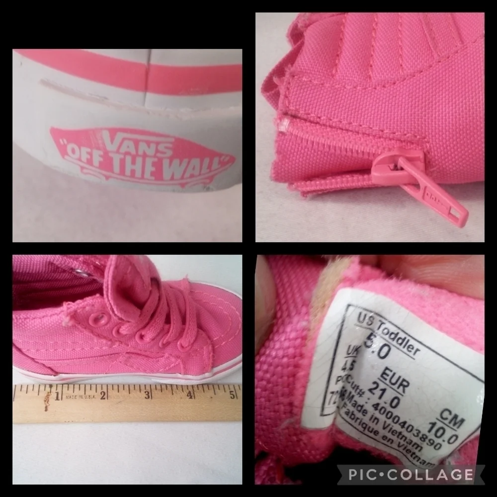 Vans pink little
